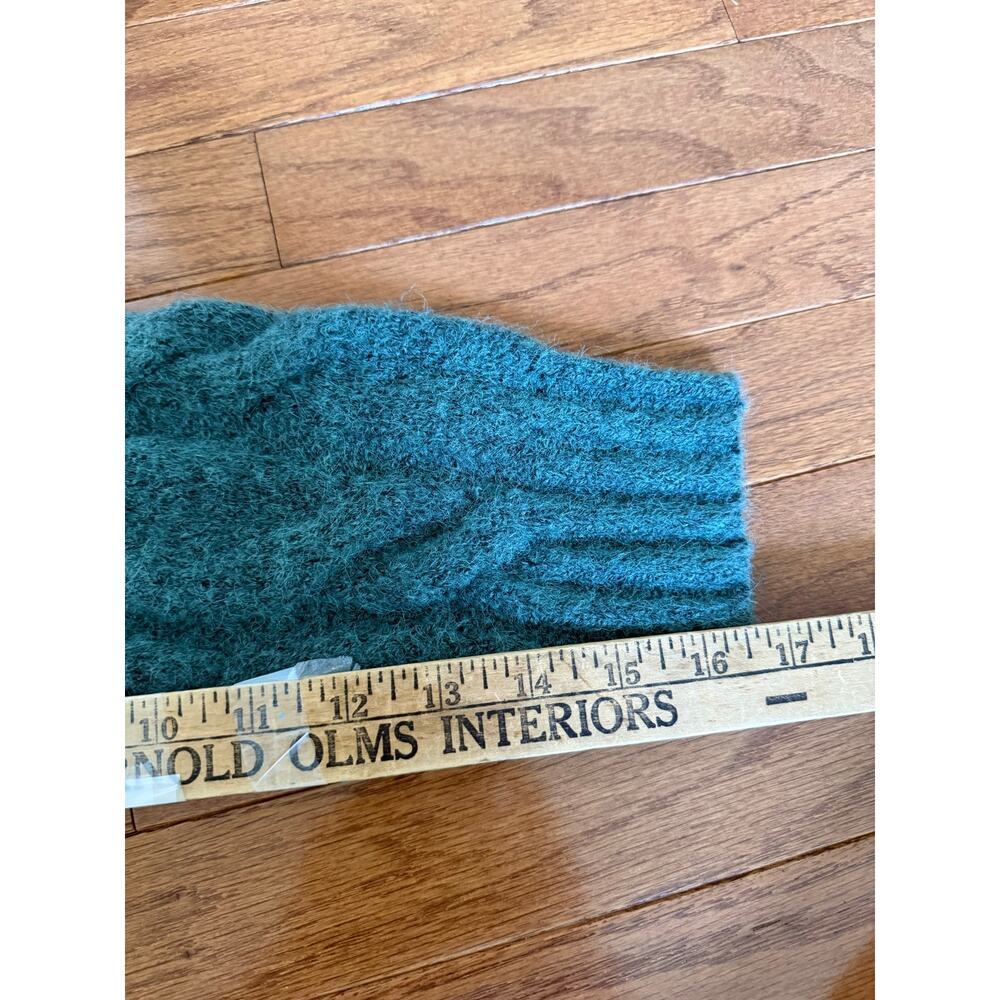And Now this Revolve | Chunky Cable Knit XL Blue Sweater Wool Blend Winter - Picture 11 of 11